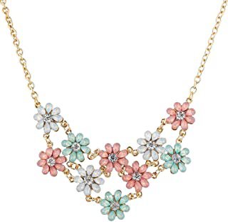 j crew pave gold flower necklace - Google Search