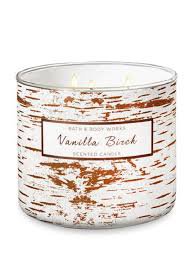 bath and body vanilla birch candle