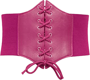 Pink corset belt