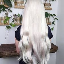 white hairstyle