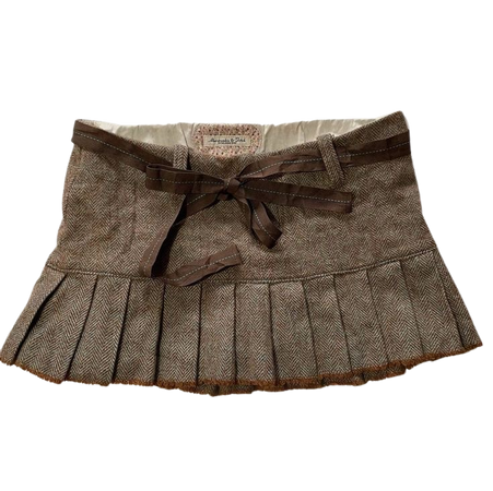 vintage pleated mini skirt