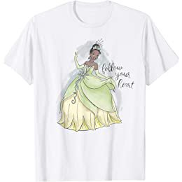 Amazon.com: Disney The Princess and The Frog Tiana on a Bayou T-Shirt : Clothing, Shoes & Jewelry