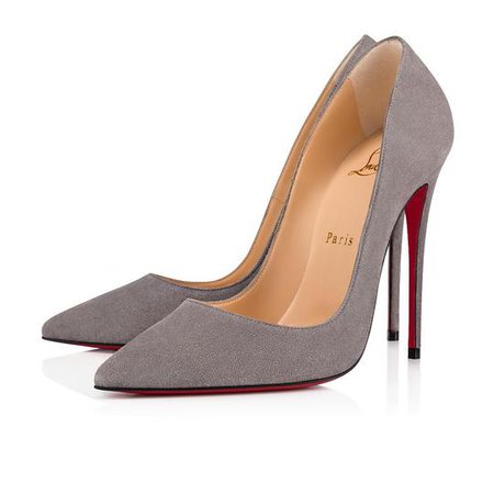 Christian Louboutin Grey So Kate 120 Shadow Suede Classic Pointed Toe Stiletto Heel Pumps Size EU 42 (Approx. US 12) Regular (M, B) - Tradesy