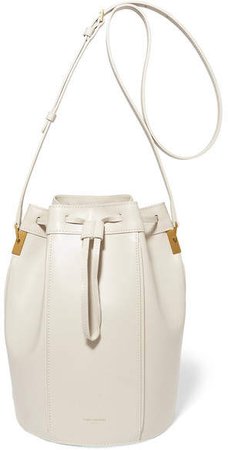 Talitha Medium Leather Bucket Bag - Cream