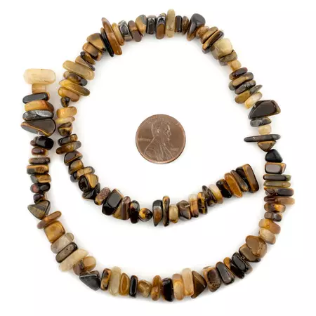 Tiger Eye Chip Beads (6-14mm) — The Bead Chest