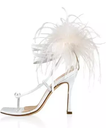 white feather heel - Google Search