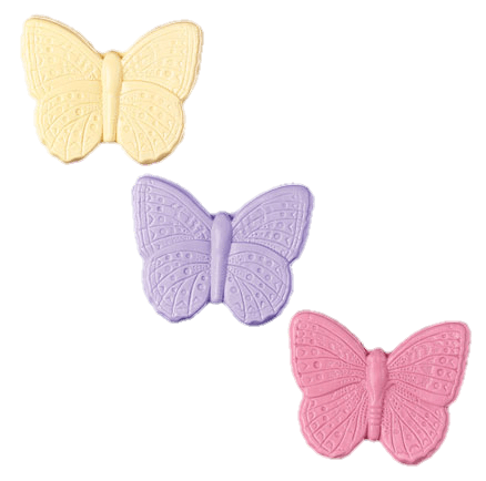 pastel butterfly soap filler png yellow purple pink