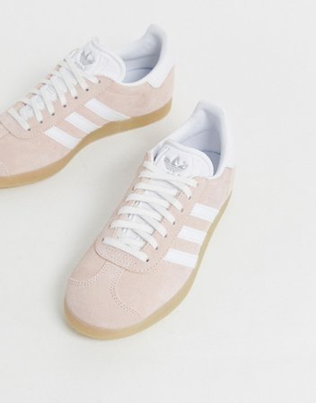 adidas Originals peach Gazelle trainers with gum sole | ASOS