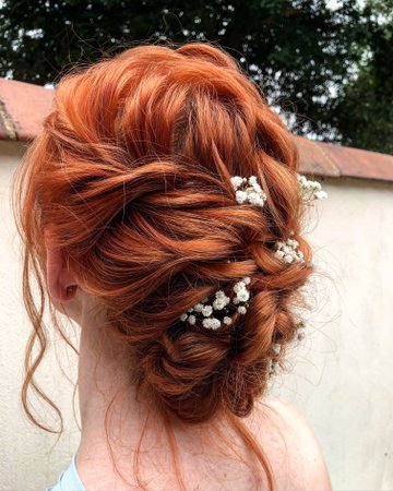 Red Prom Hair