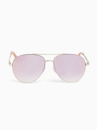Plus Size - Purple Square-Oval Sunglasses - Torrid