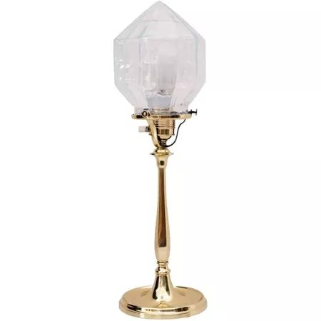 1910s vintage crystal lamp