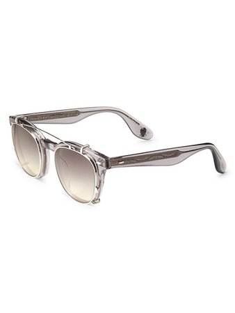 Shop Oliver Peoples Brunello Cuccinelli & Oliver Peoples Jep Sun 49MM Round Sunglasses | Saks Fifth Avenue