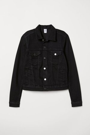 Denim Jacket - Black denim - Ladies | H&M US