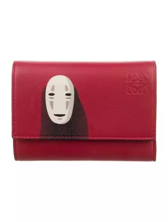 LOEWE x Studio Ghibli 2021 x Spirited Away Kaonashi 'No Face' Compact Wallet - Red Wallets, Accessories - LOW52739 | The RealReal