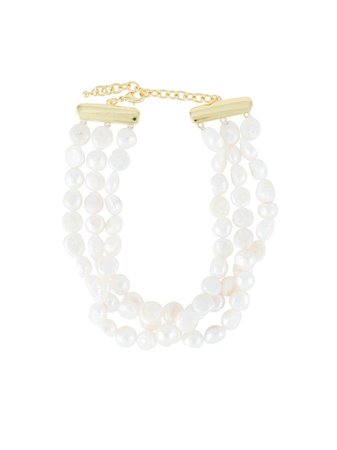Cult Gaia Nora pearl-embellished Choker Necklace