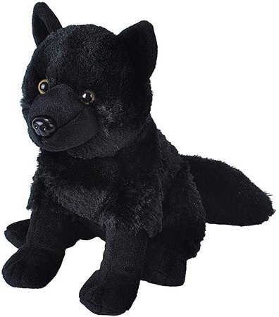 Amazon.com: Wild Republic Wolf Plush, Stuffed Animal, Plush Toy, Kids Gifts, Black, 12": Toys & Games