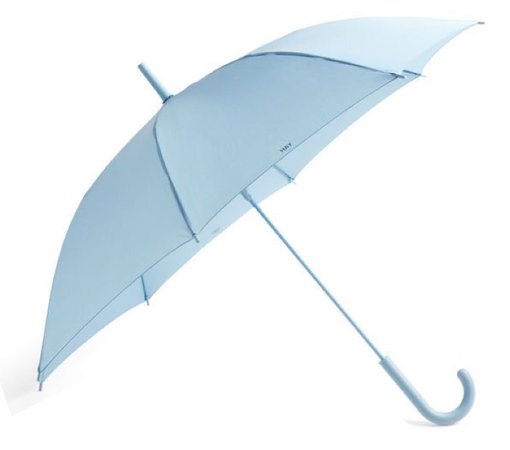 Light blue umbrella