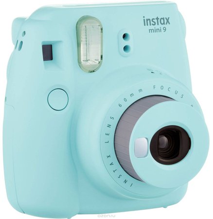 Fujifilm Instax Mini 9, Light Blue фотокамера мгновенной печати — купить в интернет-магазине OZON.ru с быстрой доставкой