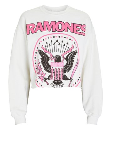 Madeworn Cropped Ramones Sweatshirt | INTERMIX®