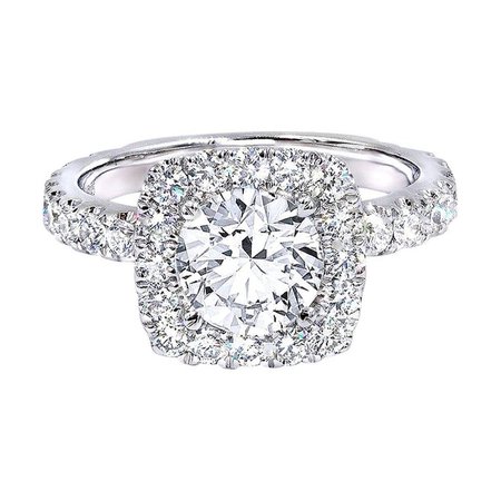 GIA Certified 1.16 Carat E/VS1 Brilliant Cut Diamond Engagement Ring For Sale at 1stdibs