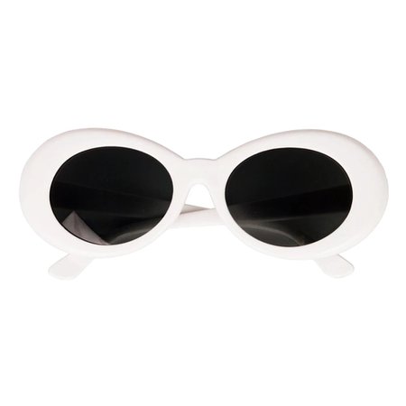 5 Pieces Retro White Oval Clout Goggles Glasses Sunglasses for Women Men|Costume Props| - AliExpress