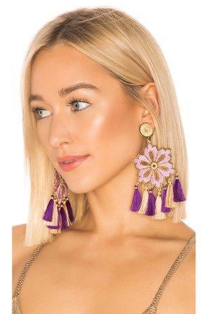 Hibiscus Lila Earrings