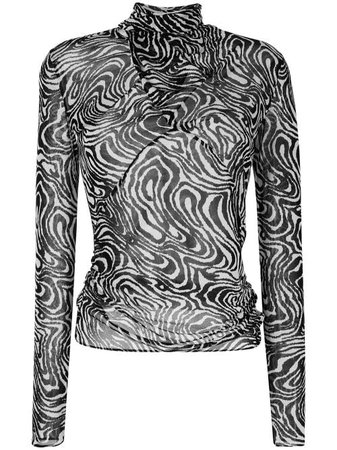 TOM FORD abstract-print Blouse - Farfetch