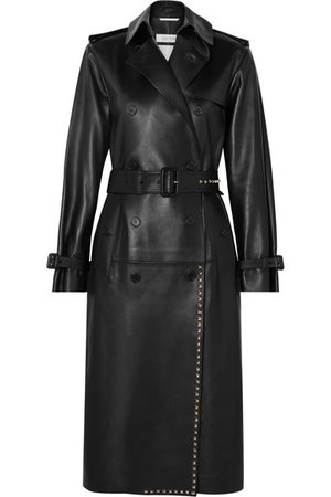 Valentino | Studded leather trench coat | NET-A-PORTER.COM