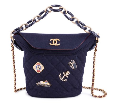 Chanel Navy Bucket bag