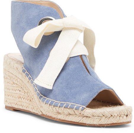 Cambrine Lace-Up Wedge Espadrille Sandal