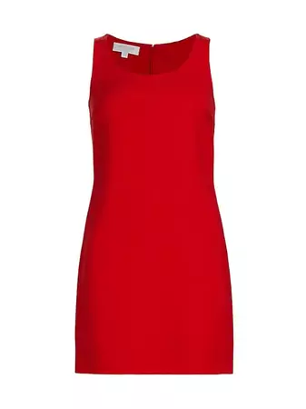 Shop Michael Kors Collection Wool Crepe Shift Dress | Saks Fifth Avenue