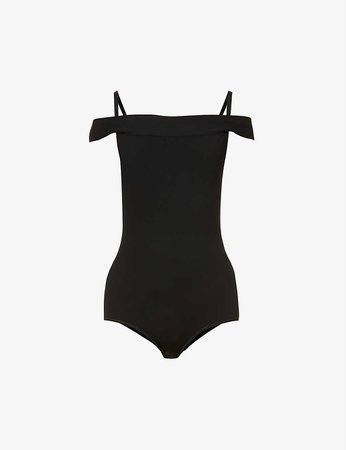 ALAIA - Off-the-shoulder fitted woven body | Selfridges.com
