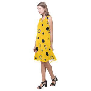 Black Polka Dots Sleeveless Splicing Shift Dress(Model D17) – Rockin Docks Deluxephotos