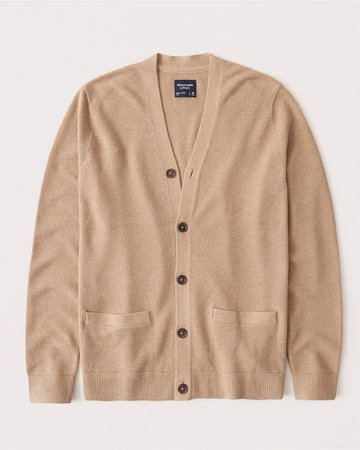 Men's Cotton-Cashmere Lightweight Cardigan | Men's 40-60% Off Throughout the Store | Abercrombie.com