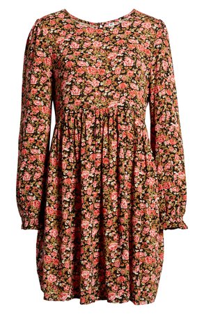 BP. Frill Cuff Long Sleeve Dress (Plus Size) | Nordstrom