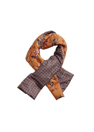 MANGO Printed quilted scarf