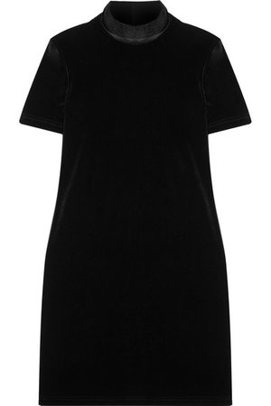 Madewell | Velvet turtleneck mini dress | NET-A-PORTER.COM