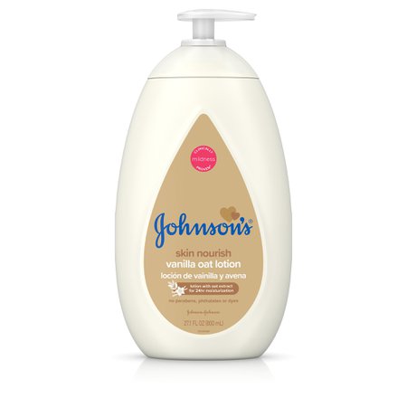 Johnson's Baby Body Lotion with Vanilla & Oat Extract, 27.1 fl. oz - Walmart.com - Walmart.com