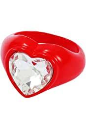 heart beam ring red - Vintage Hollywood