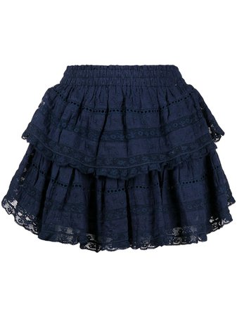 LoveShackFancy Ruffled Mini Skirt - Farfetch