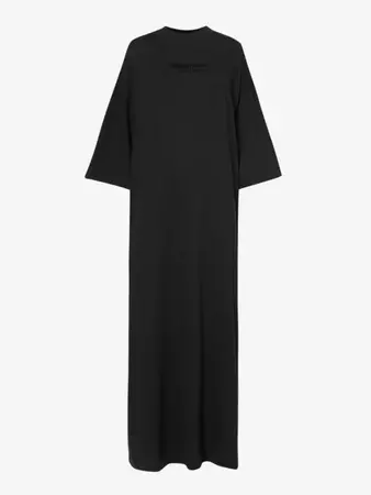 FEAR OF GOD ESSENTIALS - ESSENTIALS logo-print cotton-blend midi dress | Selfridges.com