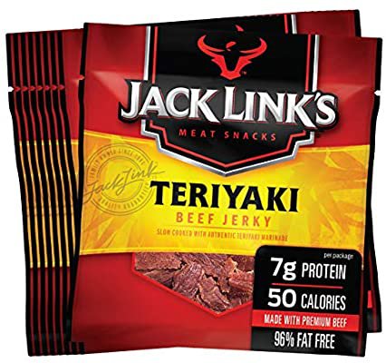 Jack Link’s Beef Jerky 20 Count Multipack, Original, 0.625 oz. Bags – Flavorful Meat Snack for Lunches, Ready to Eat – 7g of Protein, Made with 100% Beef – No Added MSG or Nitrates/Nitrites: Amazon.com: Grocery & Gourmet Food