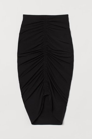 Draped Skirt - Black - Ladies | H&M US