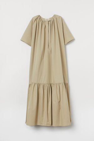 Šaty z hodvábnej zmesi - Svetlá sivozelená - ŽENY | H&M SK