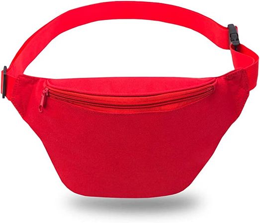Amazon.com: Zip Running Fanny Pack for Women and Men,Canvas Waist Bag with Adjustable Strap for Outdoors Workout Running,Hiking,Traveling,Biking,Rave and Festival : Clothing, Shoes & Jewelry