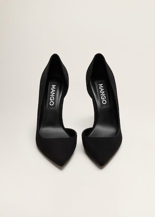 Asymmetric stiletto shoes - Women | Mango USA black