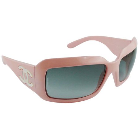 Chanel Chanel Baby Pink CC Mother of Pearl Sunglasses Mod. 5076-H For Sale  at 1stdibs