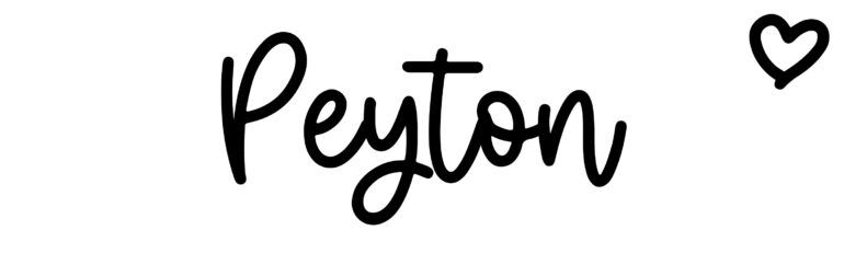 Peyton - Click Baby Names
