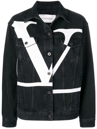 Valentino, Deconstructed Vlogo Denim Jacket