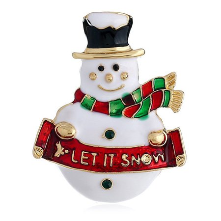 DressLily.com: Photo Gallery - 89814D Colorful Christmas Snowman Brooch for Christmas